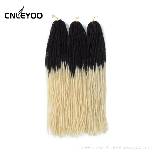 Factory Discount Sister Lock Crochet Hair 54 Strands per pack Factory Wholesale 18 Inch Crochet Sister Locs Braids For Girl